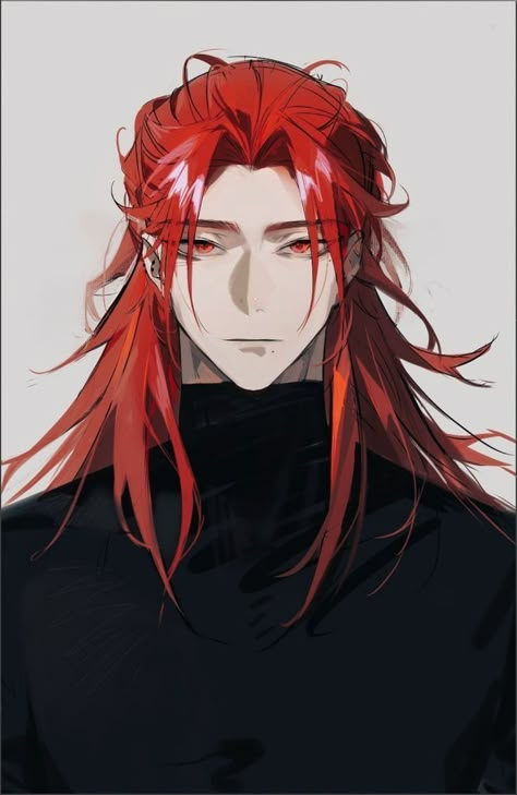 Anime Red Hair, Red Hair Men, Dungeons And Dragons Characters, Cool Anime Guys, Character Design Male, 영감을 주는 캐릭터, Boy Art, Handsome Anime Guys, Handsome Anime