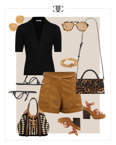 Daily Drop – Styling Shorts 5 - J. Cathell Styling Shorts, J Cathell, Sandal Platform, Brown Shorts, Chocolate Color, Short Styles, Lifestyle Shop, Curator Style, Dressed Down