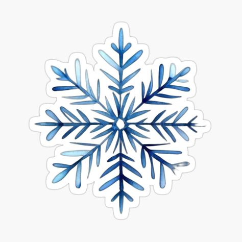 Get my art printed on awesome products. Support me at Redbubble #RBandME: https://www.redbubble.com/i/sticker/Christmas-Crystal-Snowflake-by-Happy-Place-OM/165049383.EJUG5?asc=u Snow Stickers, Snowflakes Illustration, Winter Stickers, Snowflake Sticker, Kitty Pictures, Sticker Christmas, Crystal Snowflakes, Christmas Card Crafts, Hello Kitty Pictures