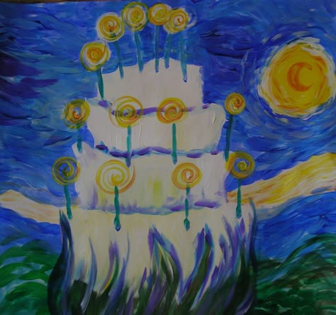 Artsy Birthday Cakes Happy Birthday Artist, Happy Birthday Painting, Artist Birthday, Birthday Painting, Bday Wishes, Happy Birthday Art, Painting Birthday, Birthday Illustration, Birthday Memes