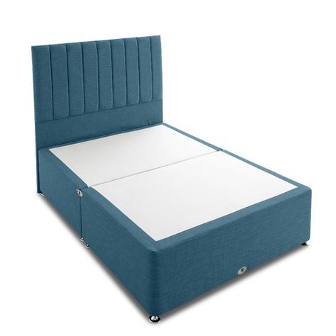 Mamola Memory Foam Divan Bed Home Loft Concept Colour: Teal, Size: Super King, Base Type: 4 Drawers Single Bed Design, Room Wishlist, Divan Bed, Adult Bedroom, Firm Mattress, Wood Headboard, Best Mattress, Memory Foam Mattress, Single Bed