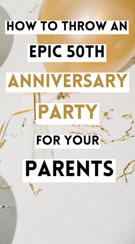 Plan the perfect 50th wedding anniversary celebration for your parents! From golden anniversary party themes to meaningful decorations, this guide covers everything you need, including tips for planning a heartfelt toast, organizing a family gathering, and choosing the best anniversary gifts. Golden Wedding Anniversary Decoration Ideas, 50th Marriage Anniversary Ideas, 50th Wedding Anniversary Party Ideas Bbq, Golden Wedding Anniversary Ideas Decor, 50th Anniversary Decorating Ideas, 50th Wedding Anniversary Decor Ideas, 50 Year Anniversary Party Ideas, 50 Years Anniversary Party Ideas, Golden Wedding Anniversary Decorations