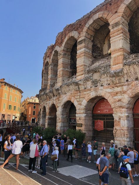 #verona #arena #italy #italiansummer #summer #solotravel #interrail #femaletraveler #traveling Verona Amphitheater, Dream Country, Verona Italy, Italy Aesthetic, Italian Summer, Travel Board, Female Travel, Travel Aesthetic, Solo Travel