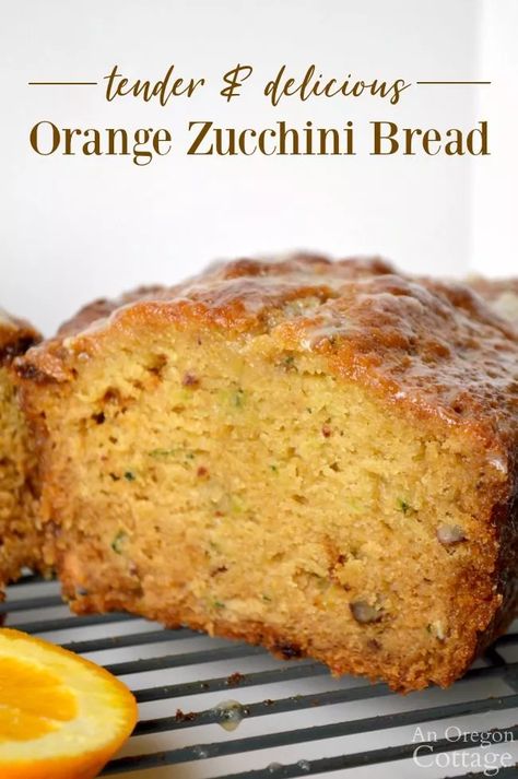 Orange Zucchini Bread Recipe, Orange Zucchini Bread, Muffins Zucchini, Orange Zucchini, Bread Zucchini, Zucchini Recipes Dessert, Recipes Zucchini, Real Food Snacks, Bread Keto