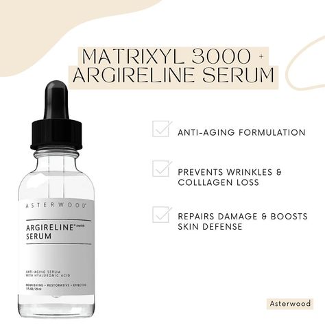 The power of renewal 🌿 Our Matrixyl 3000 + Argireline Serum is your secret weapon to repair damage and strengthen your skin’s defense. Matrixyl 3000, Serum For Face, Peptide Serum, Prevent Wrinkles, Anti Aging Serum, Face Serum, Anti Wrinkle, Hyaluronic Acid, Defense