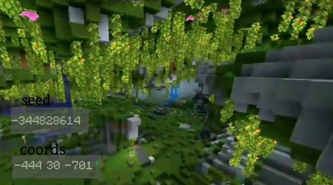 Lush cave seed minecraftpe 1.17 🦋🍃 Minecraft Lush Caves Seed, Minecraft Cave Seeds, Lush Cave Seeds Minecraft, Pretty Minecraft Seeds Bedrock Edition, Lush Cave Minecraft, Minecraft Lush Caves Build, Lush Cave House Minecraft, Minecraft Lush Cave, Mc Seeds