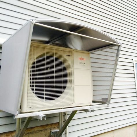 AIR-SOURCE HEAT PUMPS: These Systems Deliver Economical Winter Warmth - Baileylineroad Heat Pump Cover, Adventure House, Diy Radiator Cover, Mobile House, Air Conditioning Installation, Window Grill Design, Pump Cover, Bonus Rooms, Radiator Cover