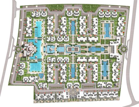 Site Plan Design, Cluster House, Landscape Architecture Graphics, Hotel Landscape, Apartments Exterior, Urban Design Graphics, Landscape Design Drawings, Campus Design, Urban Design Plan