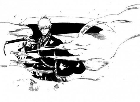 manga // bleach / ichigo Ichigo Manga, Naruto Uchiha, Theme Tattoo, Kurosaki Ichigo, Bleach Art, Bleach (anime), Bleach Manga, Manga Artist, Anime Tattoos