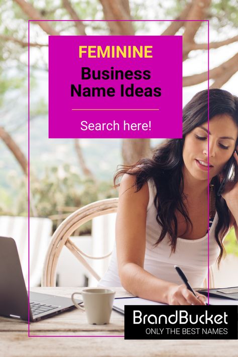 Are you looking for a feminine business name for your business? We’ve got plenty for you to choose from! Get a premium business name here! women business names ideas, women business names, unique business names for women, small business name ideas for women, catchy business names for women, women owned business name ideas, women clothing business name, feminine business name ideas, business women name, feminine names for business Feminine Business Names, Names For Business, Catchy Business Names, Cute Business Names, Unique Company Names, Names For Women, Business Ideas For Ladies, Women Small Business, Legal Nurse Consultant