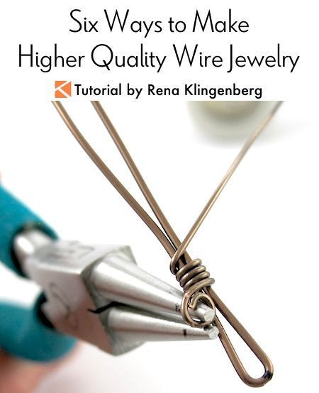 Six Ways to Make Higher Quality Wire Jewelry Tutorial by Rena Klingenberg Dubai Jewellery, Jewellery Findings, Wire Tutorials, Wire Wrapping Tutorial, Wire Jewelry Making, Bijoux Fil Aluminium, Diy Jewelry Tutorials, Wire Wrapped Jewelry Tutorials, Tree Jewelry