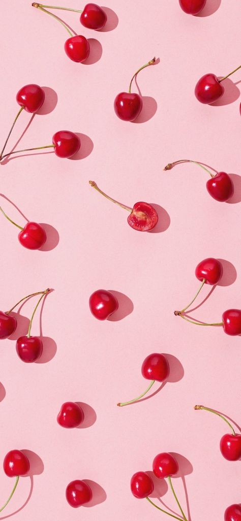 Cherry Phone Background, Cherry Pop Aesthetic, Pink Iphone Asthetics, Cherry Iphone Wallpaper Aesthetic, Spring Asthetics Wallpaper, Aesthetic Wallpaper Iphone Lock Screen, Pink Cherry Aesthetic, Cherry Wallpaper Aesthetic Iphone, Cherry Background Aesthetic