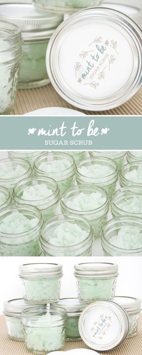 DIY Mint to Be Sugar Scrub: Bridal Shower Favor Bridal Shower Favors Diy, Mint To Be, Bridal Shower Diy, Wedding Favors Cheap, Diy Bridal, Diy Wedding Favors, Bridal Brunch, Personalized Wedding Favors, Unique Wedding Favors