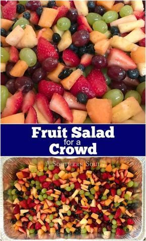 Fruit Salad For A Crowd, Salad For A Crowd, Breakfast Fruit Salad, Fruit Salad With Yogurt, Dressing For Fruit Salad, Salads For A Crowd, Citrus Dressing, Fruit Salad Easy, Fresh Fruit Salad