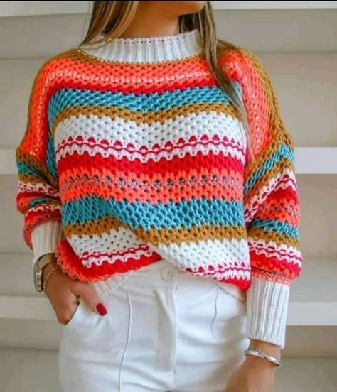 Crochet Top Ideas, Crochet Lessons, Top Ideas, Winter Warmers, Eco Friendly Fashion, Fall Jackets, Chunky Sweater, Sweater Design, Baby Sweaters