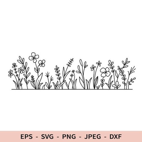 Hello Kitty Clipart Free Printable, Wildflower Outline, Plant Doodles, Free Printable Clip Art, Hello Kitty Clipart, Wildflower Svg, Clipart Letters, Clip Art Frames Borders, Plant Doodle