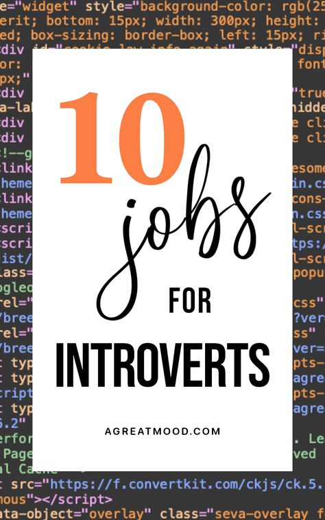 Are you an introvert? Are you trying to choose or change your career path? While your personality type doesn't automatically rule out some career options, these ten jobs are ideal for those who are quiet and like being on their own. Introverts At Work, How To Choose A Career, Career Choices Personality Types, Jobs For Introverts Career, Work From Home Jobs For Introverts, Careers For Introverts, Jobs For Introverts, Choose A Career, Hotel Jobs