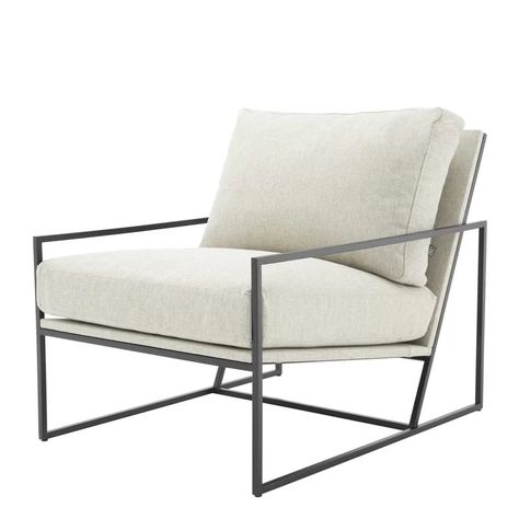 Eichholtz Rowen Armchair | Wayfair Poltrona Design, Armless Lounge Chair, Pall Mall, Contemporary Armchair, Modern Armchair, Upholstered Side Chair, Nautilus, Upholstered Furniture, Contemporary Living