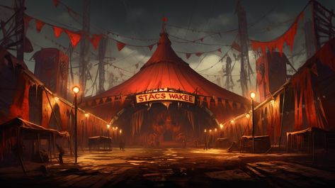 Circus Concept Art, Abandoned Circus, Dnd Backgrounds, Exquisite Decor, Poster Background, Poster Background Design, Background Design, Circus, Background Images