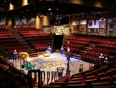 Theatre in  the Round - Hale Theatre, Utah, USA Hale Center Theater, Theatre In The Round, Theater Lobby, Backstage Theatre, Theatre Aesthetic, Technical Theatre, Dinner Theater, Theater Architecture, Dear World