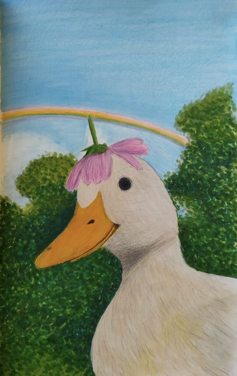 Cute Duck Painting Easy, Duck Painting Acrylic, Duck Painting Easy, Aflac Duck, Acrylic Animals, Duck Watercolor, Duck Painting, Tray Ideas, Little Duck