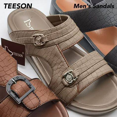 Arabic sandals Moroccan Sandals, Arabic Sandals, Sandal Slop Pria, Male Slippers Leather Sandals, Men’s Sandals 2024, Mens Sandals, Men's Fashion, Sandals