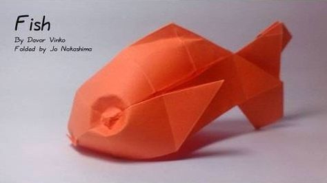 How to Make a plump origami goldfish with Jo Nakashima Origami Goldfish, Origami Koi Fish, Origami Japan, Origami Money, Goldfish Art, Paper Fish, Origami Videos, Origami Fish, Origami Patterns