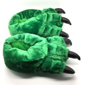 Unisex Novelty Monster Claw Animal Slippers Hulk Green | eBay Monster Animal, Character Monster, Kingdom Names, Monster Slippers, Animal Slippers, Green Animals, Green Monsters, Fur Slippers, Grey Green