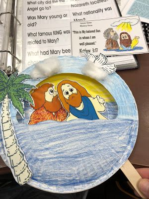 Hands On Bible Teacher Jesus Baptism Craft, Baptism Craft, Jesus Preschool, Jesus Baptised, Baptism Of Jesus, Kids Church Activities, Bible Crafts Sunday School, Fishers Of Men, Jesus Crafts