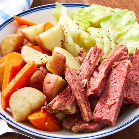 Boiled Dinner - Delish.com Boiled Dinner, Pub Grub, Beef Cabbage, Corn Beef, Corned Beef Brisket, Corned Beef And Cabbage, Corned Beef Recipes, Cabbage Casserole, Beef And Cabbage