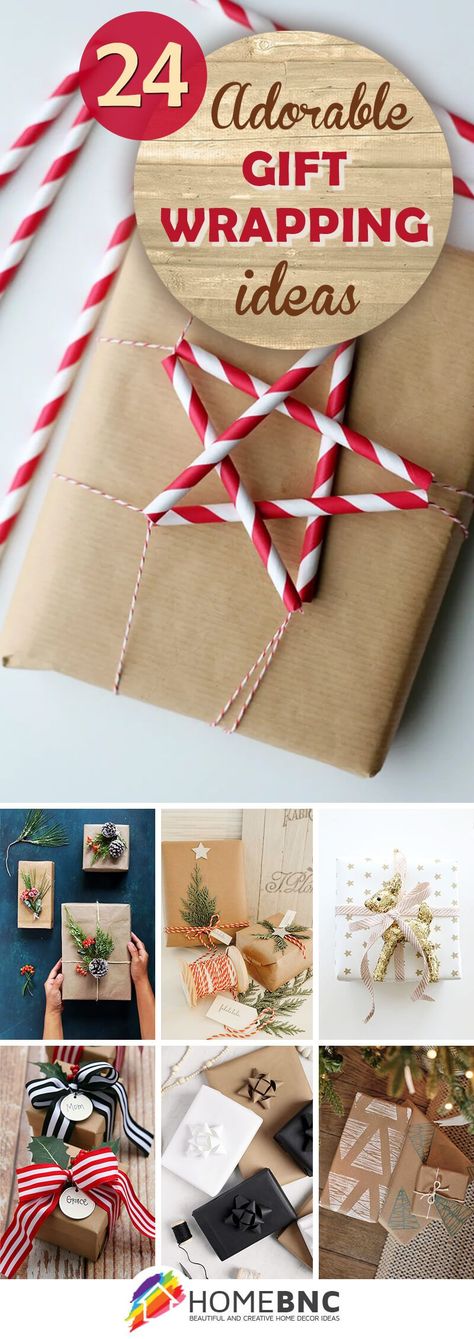 DIY Gift Wrapping Ideas - Gift wrapping takes care and patience when you want to get it right. Whether upcycling old wallpaper or making good use out of craft paper, unique homemade wrap is always a fun project to tackle. If you’re ready, take a look at the best DIY gift wrapping ideas to get a sense of where to begin. Diy Gift Wrapping Ideas, Homemade Stamps, Hello Christmas, Diy Halloween Crafts, Handmade Gifts For Boyfriend, Rustic Wood Decor, Diy Easter Gifts, Long Hair Ideas, Student Christmas Gifts