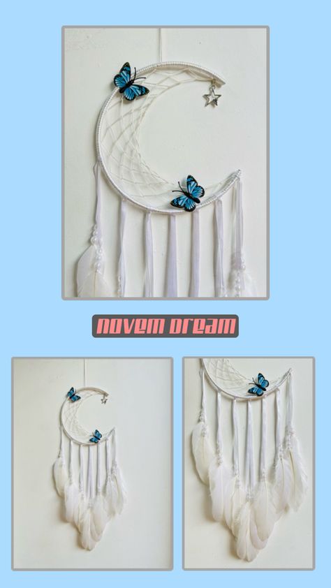 Handmade Half Moon Dream Catcher, Moon Dream Catcher, Half Moon, Myanmar, Dream Catcher, Moon