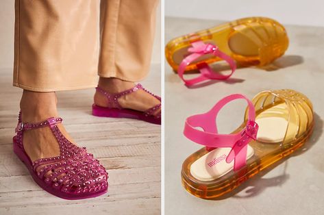 Jelly Sandals Outfit, Jellies Shoes, Jelly Shoes Outfit, Melissa Jelly Shoes, Funny Shoes, Jelly Flats, Peanut Butter And Jelly, Sandals Outfit, Print Ideas