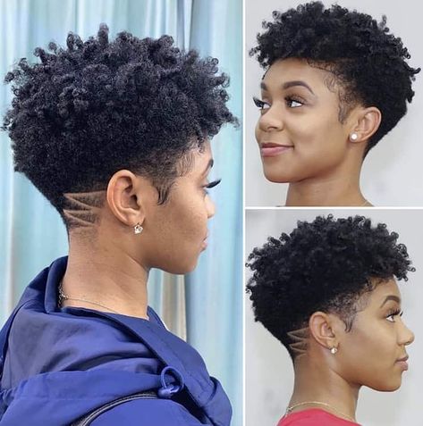 40 Tapered Haircuts on Natural Hair for Women - Black Beauty Bombshells Long Tapered Haircut, Tapered Haircut Black, Short Taper Haircut, Tapered Haircut For Women, Natural Hair Haircuts, Short Hair Designs, Organization Makeup, Shaved Side Hairstyles, Tapered Natural Hair