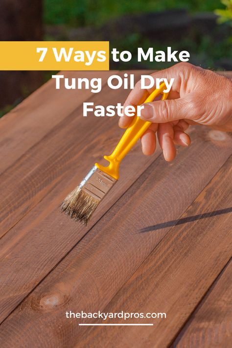 Unlock the power of swift drying with tung oil! Calling all woodworkers and DIY enthusiasts: tired of waiting for your tung oil finishes to dry? We've got you covered with our guide of 7 tried-and-true methods to speed up the drying time. From clever hacks to innovative tips, this guide is a must-have resource for anyone looking to enhance their woodworking game. Get ready to save precious time and achieve stunning results. Check out our guide now and revolutionize your finishing process! Tung Oil Before And After, Tung Oil Finish, Unfinished Cabinets, Tired Of Waiting, Mineral Spirits, Tung Oil, Oil Mix, Clever Hacks, Furniture Makeovers