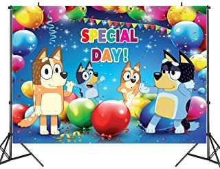 Amazon.com : bluey backdrop birthday for girl Rainbow Themed Birthday Party, Party Cake Table, Dog Themed Parties, Cloth Banners, Happy Birthday Backdrop, Winter Wonderland Birthday, Birthday Party Background, Backdrop Birthday, Kids Birthday Party Decoration