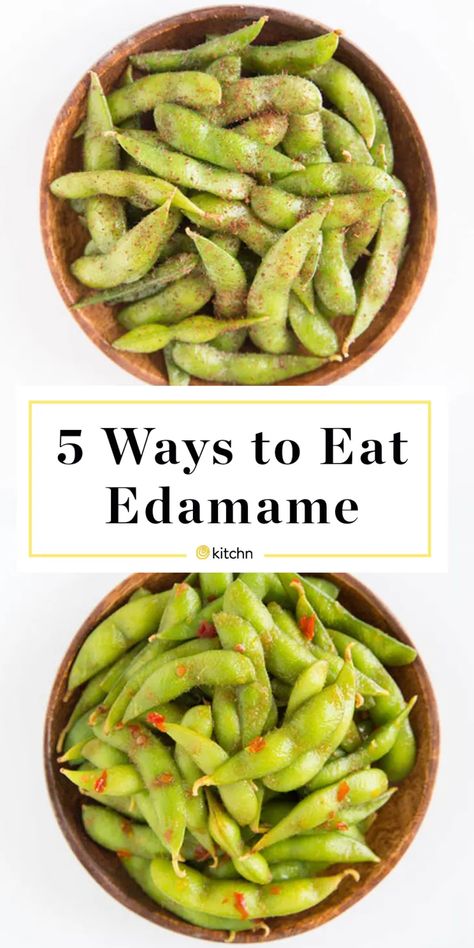 Edamame Recipes Snack, Edamame Snack, Chickpea Feta, Edamame Recipes, Sushi Dinner, Edamame Beans, Feta Salad, Snack Attack, Clean Eats