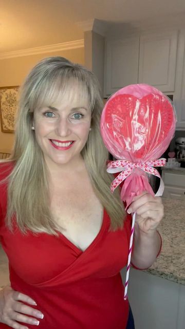 Kids Valentines For Classmates, Valentines Day Lollipops, Lollipop Plates Valentines For Kids, Diy Valentines Lollipop, Paper Plate Lollipop Filled With Candy, Louisianawoman1 Crafts, Valentines Day Lollipop Craft, Valentine Lollipop Ideas Diy, Diy Lollipop Valentines For Kids