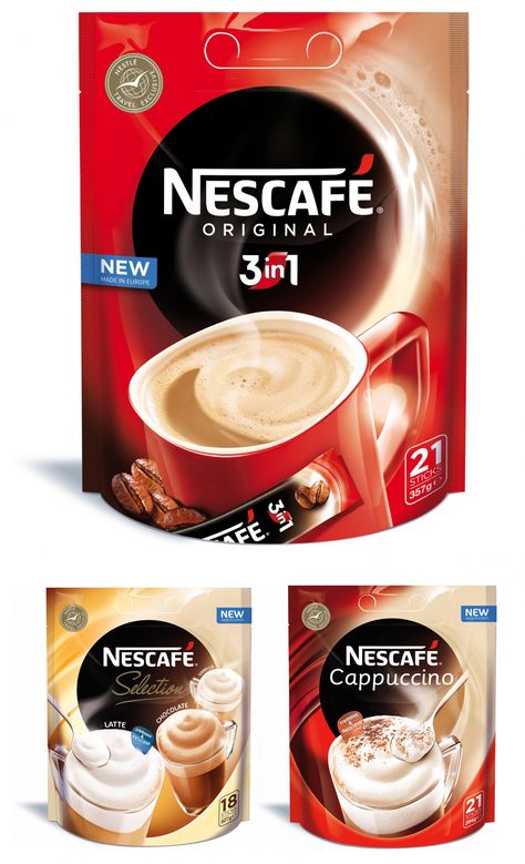 New Nescafe logo and packaging Breakfast Branding, Cocoa Packaging, Mac Coffee, Nestle Coffee, Nescafe Coffee, Brand Food, Packaging Template Design, Design Café, Creamy Coffee