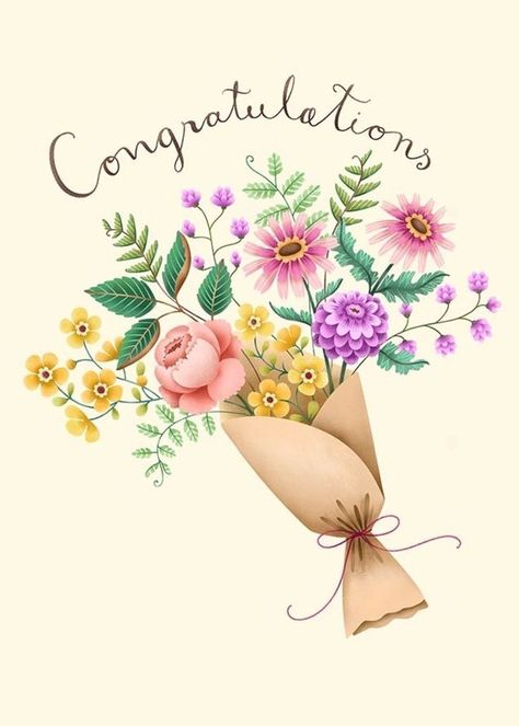 Congratulations Images Flowers, Congratulations Quotes Promotion, Congratulations Illustration, Congratulations Pictures, Congratulations Images, Congratulation Card, Congratulations Quotes, Flowers Composition, Congratulations Flowers