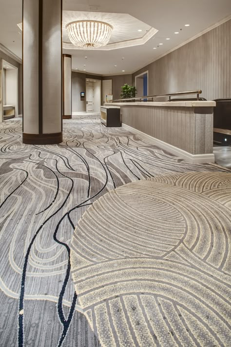 Innovative Carpets Fairmont Chicago Prefunction Organic Hotel Carpet Design with Getty's Chicago Hotel Carpet Design, Charcoal Carpet Living Room, Charcoal Carpet, Modern Carpets Design, Carpet Diy, Axminster Carpets, Hotel Carpet, Flooring Designs, Carpet Stores