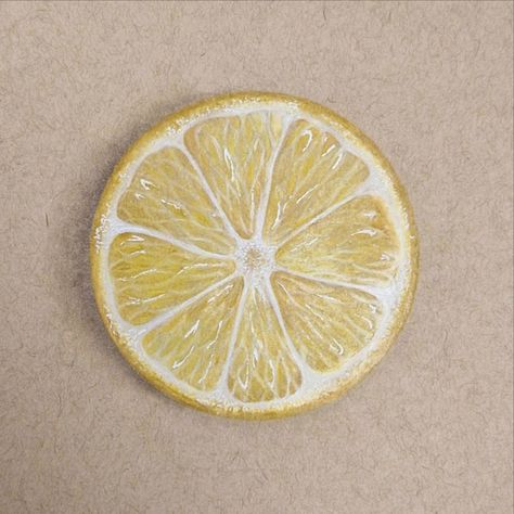 Lemon Colored Pencil Drawing, Lemon Slice Drawing, Realistic Flower Drawing, Lemon Art, Art 2024, Bath Salt, Colored Pencil Drawing, Lemon Slice, Coloured Pencils