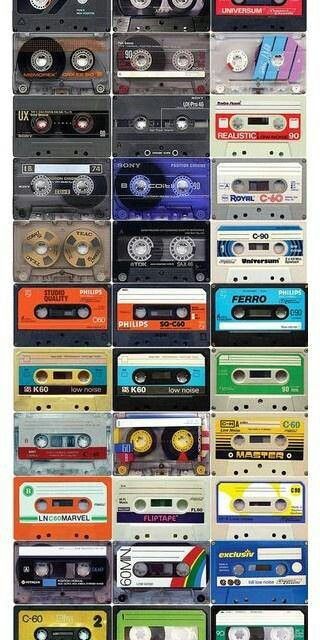 music Tape Collage, Cassette Audio, Audio Tape, 80s Nostalgia, Tape Recorder, I Remember When, Teenage Years, Dieselpunk, The Good Old Days