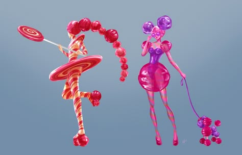 ArtStation - Candy people - Character Design Candy People, Sweet Magic, I Love You Drawings, Bear Character, Candy Art, Concept Art Character, Dungeons And Dragons Homebrew, Superhero Design, Cute Coloring Pages