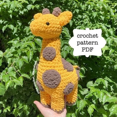 Pattern: Giraffe Crochet Plushie Crochet toys tutorial #crochettoystutorial #crochet #crochettoy #crochetpattern #crochetpatterns 3.405 Toys Quotes, Crochet Plushies, Giraffe Crochet, Easy Crochet Animals, Crochet Plushie, Confection Au Crochet, Crochet Abbreviations, Crochet Design Pattern, Crochet Simple