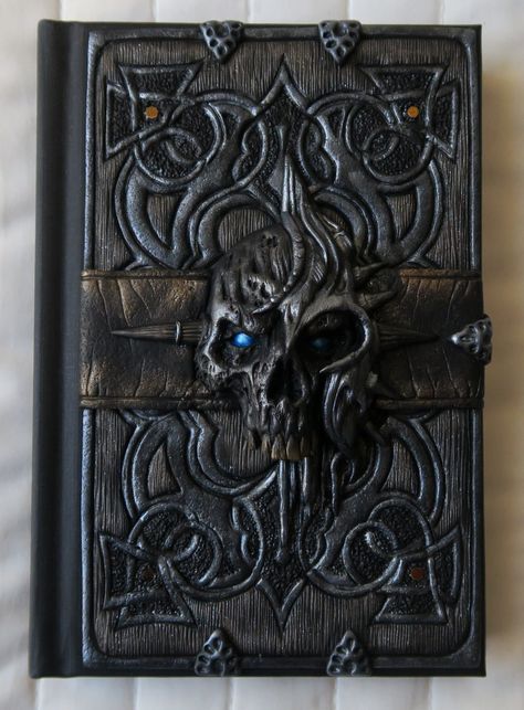 Ancient Tome Book, Oddities Decor, Steampunk Mixed Media, Scary Books, Witchcraft Books, D D Items, Sketchbook Cover, Page Borders Design, Wiccan Spell Book