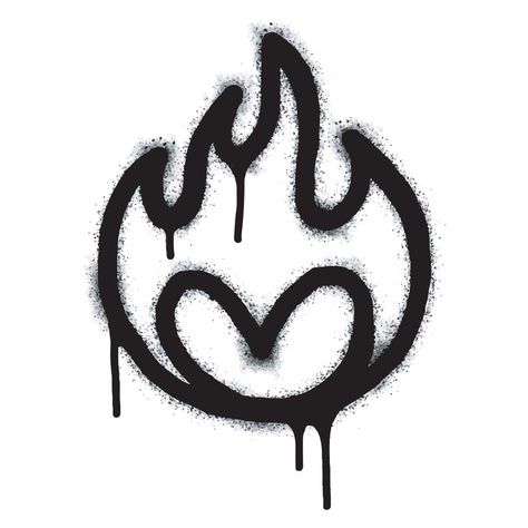 Fire Graffiti, Flame Icon, Strange Wallpaper, Fire Flame, In Flames, Fire Signs, Spray Paint, Smiley, Vector Art