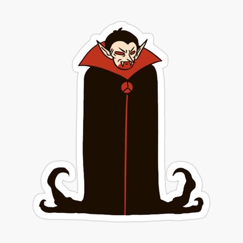 Get my art printed on awesome products. Support me at Redbubble #RBandME: https://www.redbubble.com/i/sticker/Vampire-sticker-by-AlecMakes1/153601069.EJUG5?asc=u Vampire Stickers, Halloween Products, Halloween Stickers, Tatting, My Art, Awesome Products, Collage, Art Prints, Halloween