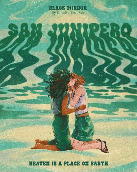 San Junipero, Mirror Tv, Internet Art, Photoshop Design, The Marauders, I Love Girls, Black Mirror, New Wall, Painting Illustration