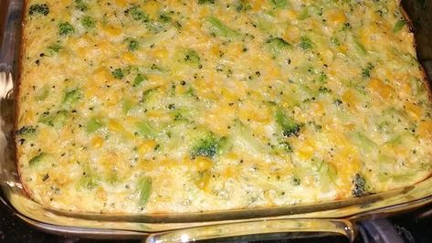 Scalloped Corn and Broccoli Recipe | Allrecipes Corn Scallop, Broccoli Corn Casserole, Corn And Broccoli, Corn Broccoli, Scalloped Corn, Cream Corn Casserole, Fried Scallops, Recipe Paper, Broccoli Recipe